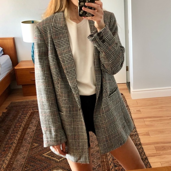 RW & Co Plaid Oversized Blazer - Picture 3 of 5